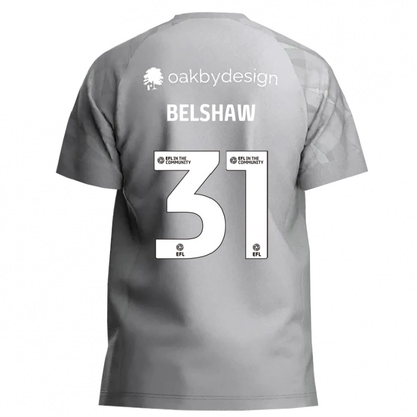 Danxen Criança James Belshaw #31 Cinza Escuro Camisola Guarda-Redes 2025/26 Camisa Brasil