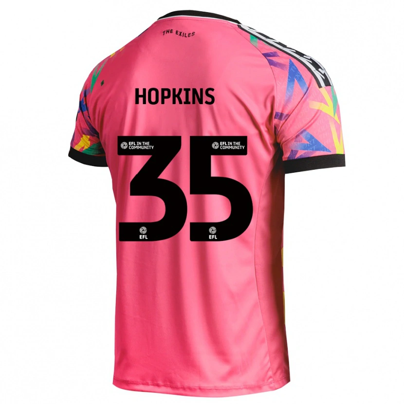 Danxen Criança Bailey Hopkins #35 Magenta Camisola Guarda-Redes 2025/26 Camisa Brasil