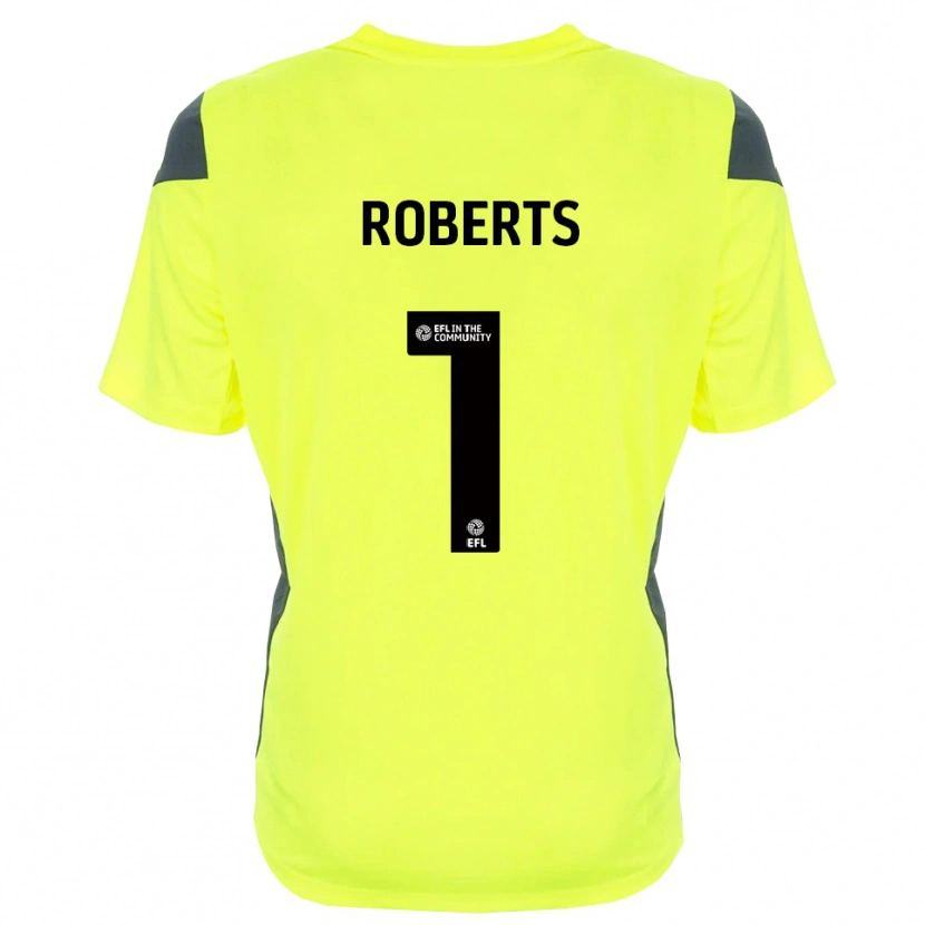 Danxen Criança Myles Roberts #1 Preto Verde Fluorescente Camisola Guarda-Redes 2025/26 Camisa Brasil