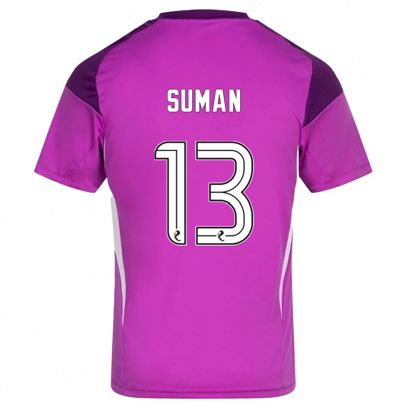 Danxen Criança Nick Suman #13 Magenta Roxo Camisola Guarda-Redes 2025/26 Camisa Brasil