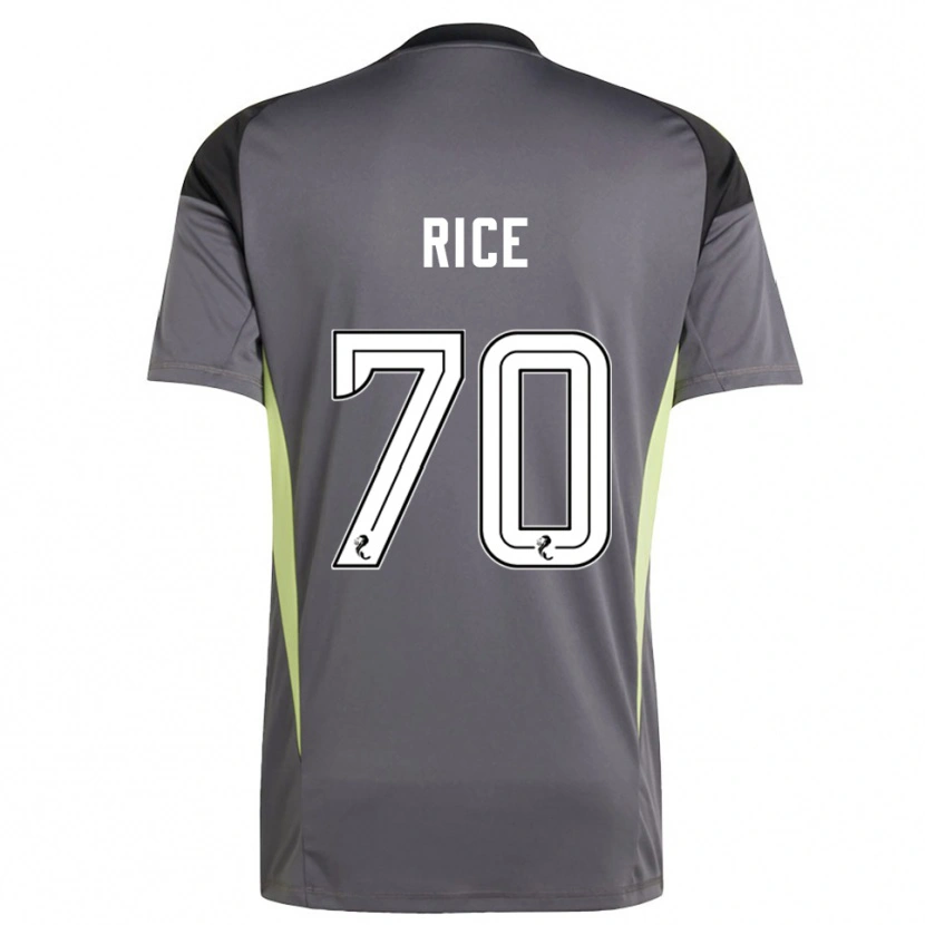 Danxen Criança Aidan Rice #70 Branco Cinza Camisola Guarda-Redes 2025/26 Camisa Brasil