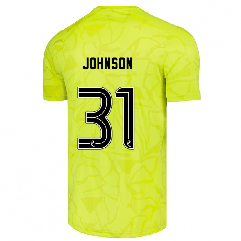 Danxen Criança Murray Johnson #31 Amarelo Preto Camisola Guarda-Redes 2025/26 Camisa Brasil