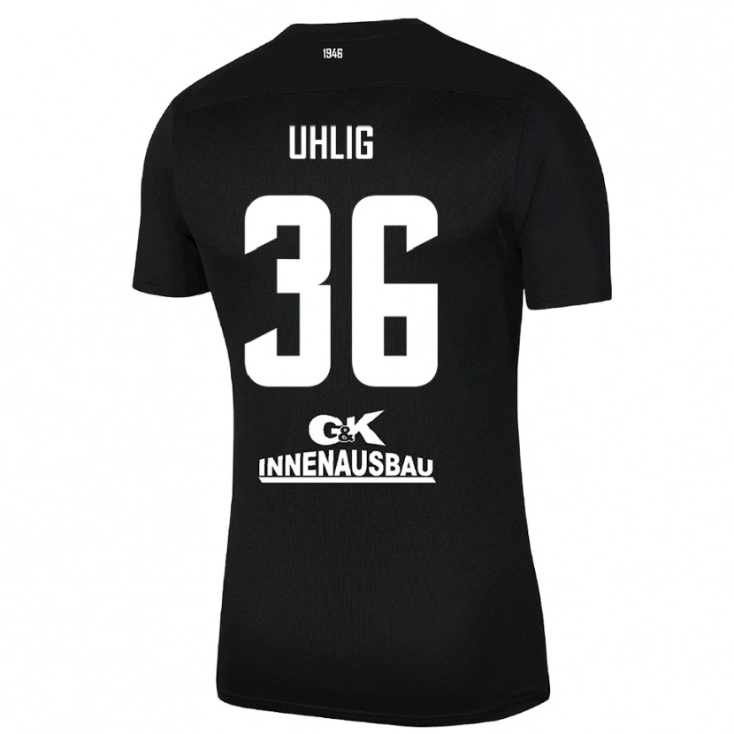 Danxen Criança Max Uhlig #36 Preto Branco Camisola Guarda-Redes 2025/26 Camisa Brasil