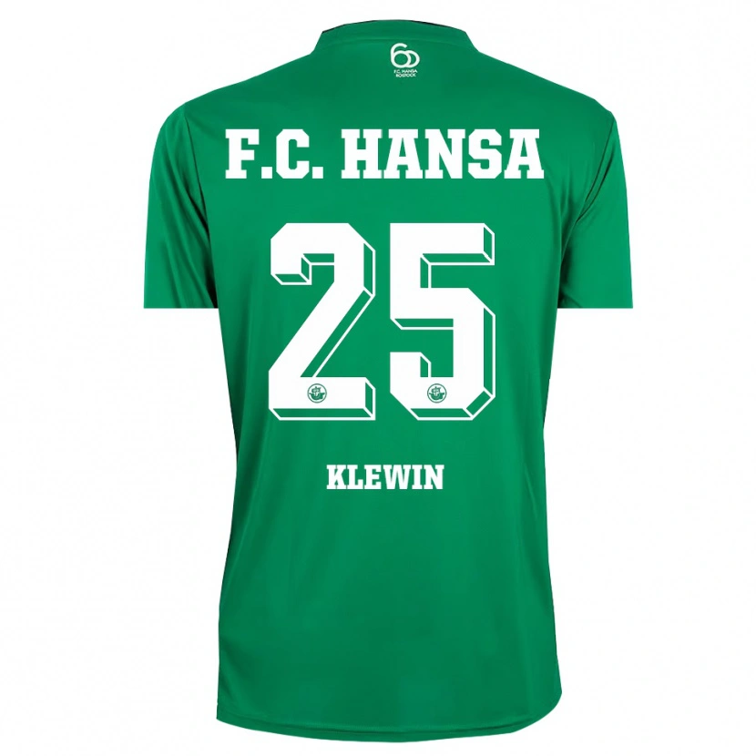 Danxen Criança Philipp Klewin #25 Verde Escuro Branco Camisola Guarda-Redes 2025/26 Camisa Brasil
