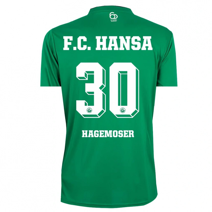 Danxen Criança Max Hagemoser #30 Verde Escuro Branco Camisola Guarda-Redes 2025/26 Camisa Brasil