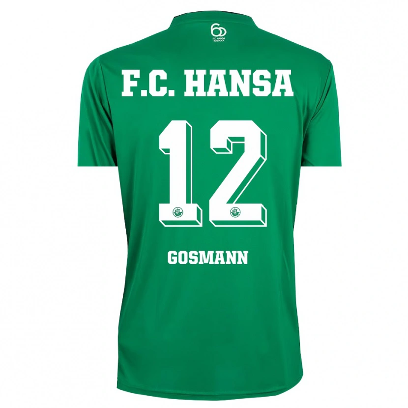 Danxen Criança Hermann Gosmann #12 Verde Escuro Branco Camisola Guarda-Redes 2025/26 Camisa Brasil