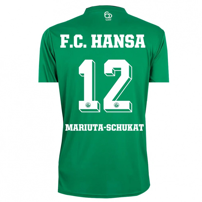 Danxen Criança Lara Mariuta-Schukat #12 Verde Escuro Branco Camisola Guarda-Redes 2025/26 Camisa Brasil