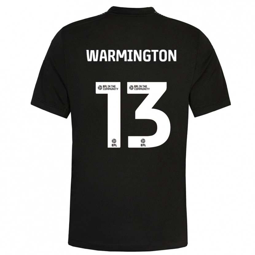 Danxen Criança Tyrese Warmington #13 Preto Branco Camisola Guarda-Redes 2025/26 Camisa Brasil