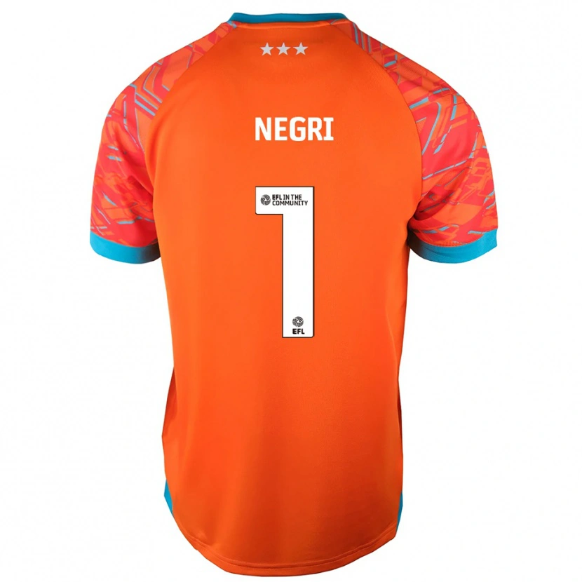 Danxen Criança Natalia Negri #1 Branco Laranja Camisola Guarda-Redes 2025/26 Camisa Brasil