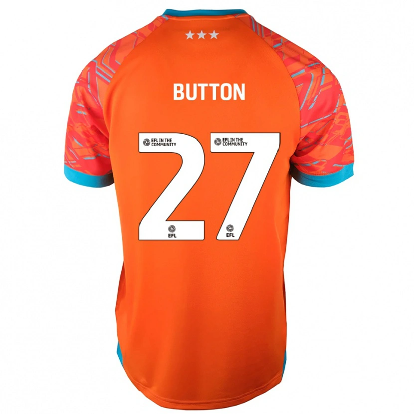 Danxen Criança David Button #27 Branco Laranja Camisola Guarda-Redes 2025/26 Camisa Brasil