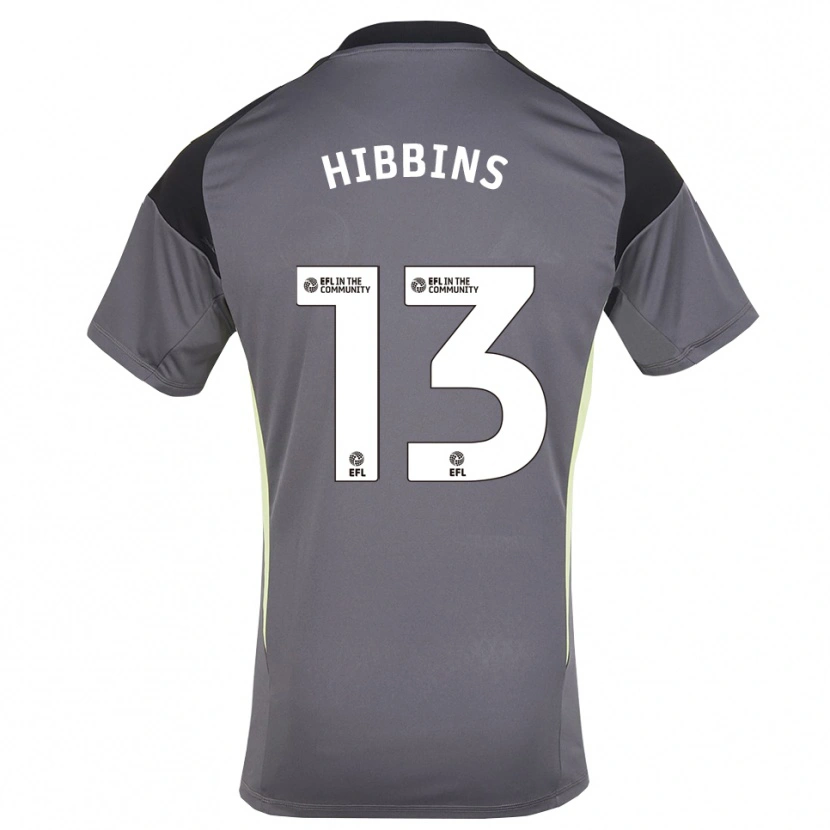 Danxen Criança Josh Hibbins #13 Branco Cinza Camisola Guarda-Redes 2025/26 Camisa Brasil