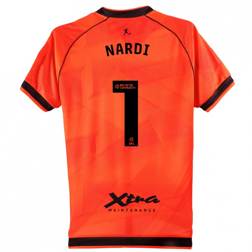 Danxen Criança Paul Nardi #1 Preto Laranja Camisola Guarda-Redes 2025/26 Camisa Brasil