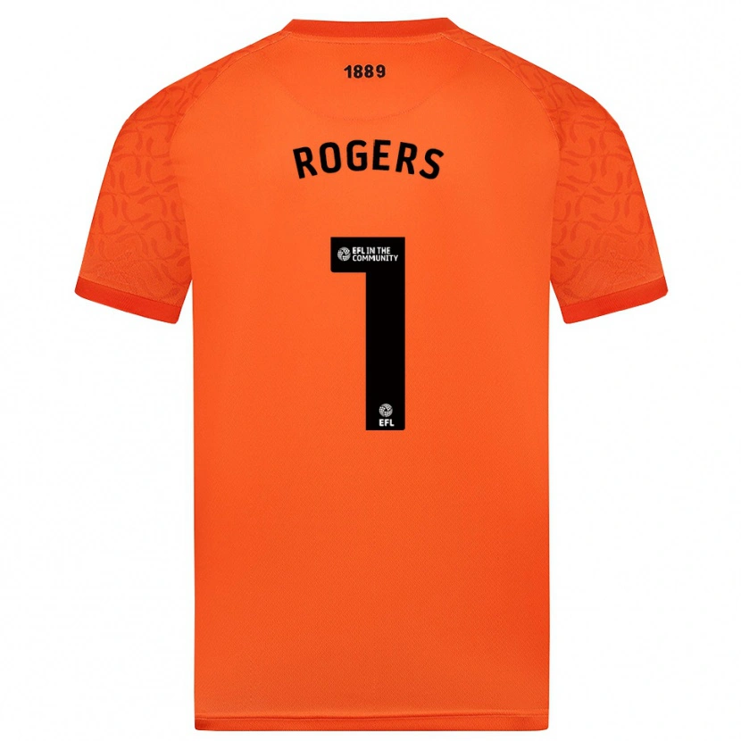 Danxen Criança Sian Rogers #1 Preto Laranja Camisola Guarda-Redes 2025/26 Camisa Brasil