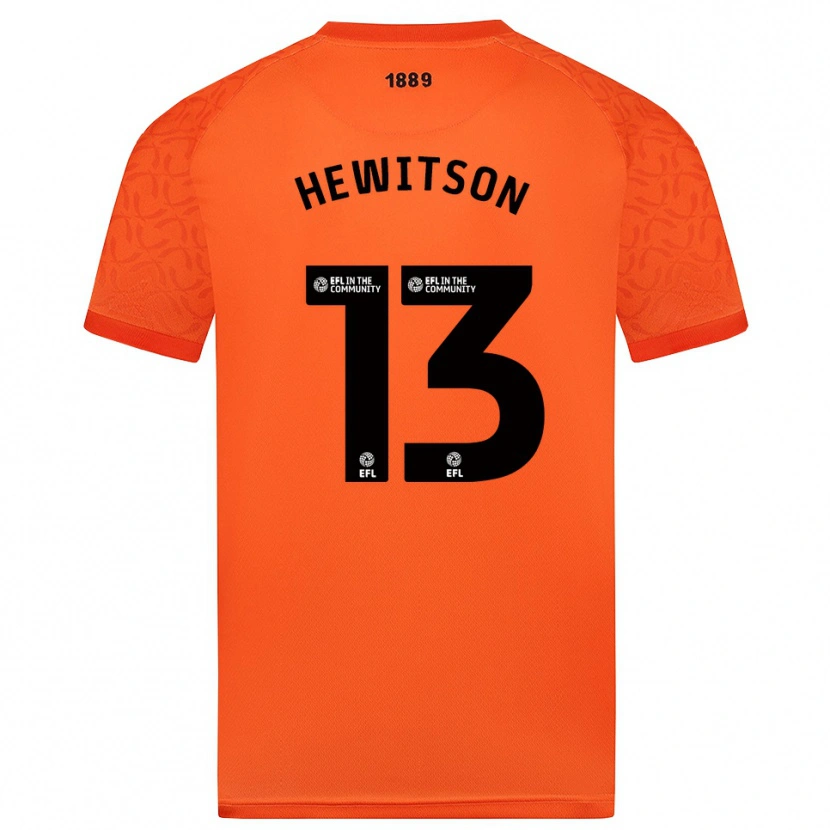 Danxen Criança Coby Hewitson #13 Preto Laranja Camisola Guarda-Redes 2025/26 Camisa Brasil