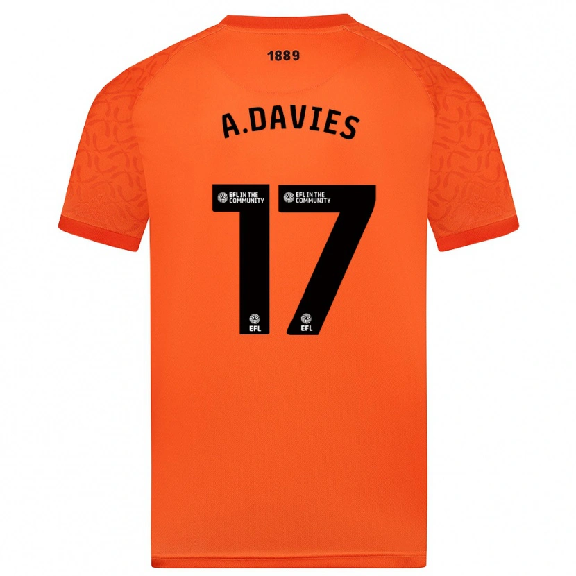 Danxen Criança Adam Davies #17 Preto Laranja Camisola Guarda-Redes 2025/26 Camisa Brasil