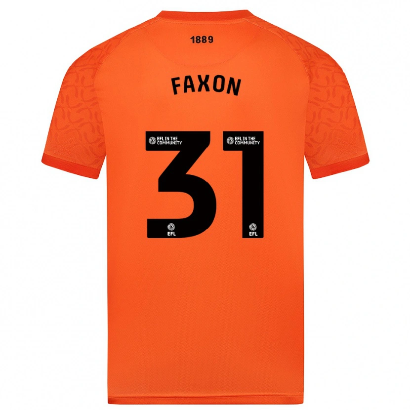 Danxen Criança Luke Faxon #31 Preto Laranja Camisola Guarda-Redes 2025/26 Camisa Brasil