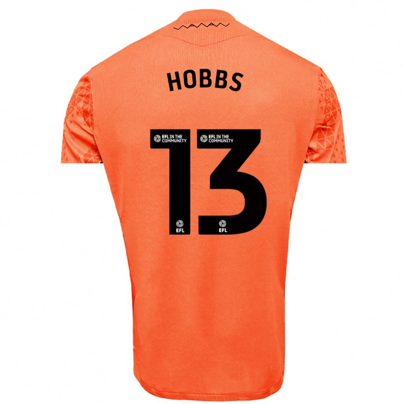 Danxen Criança Charlie Hobbs #13 Preto Laranja Camisola Guarda-Redes 2025/26 Camisa Brasil