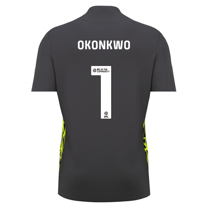 Danxen Criança Arthur Okonkwo #1 Verde Floresta Cinza Camisola Guarda-Redes 2025/26 Camisa Brasil