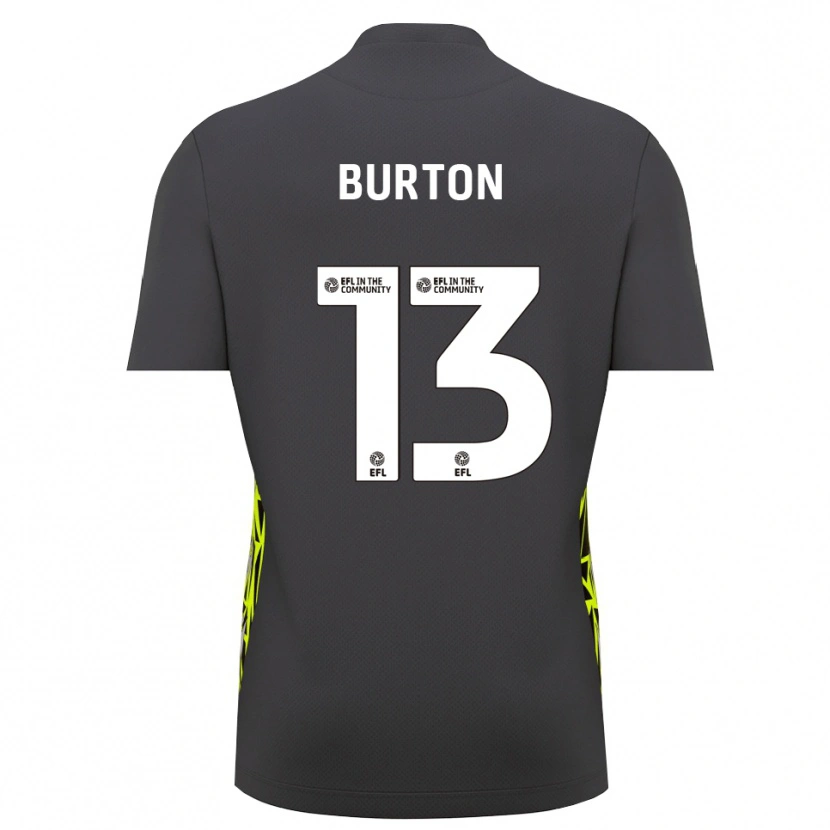Danxen Criança Callum Burton #13 Verde Floresta Cinza Camisola Guarda-Redes 2025/26 Camisa Brasil
