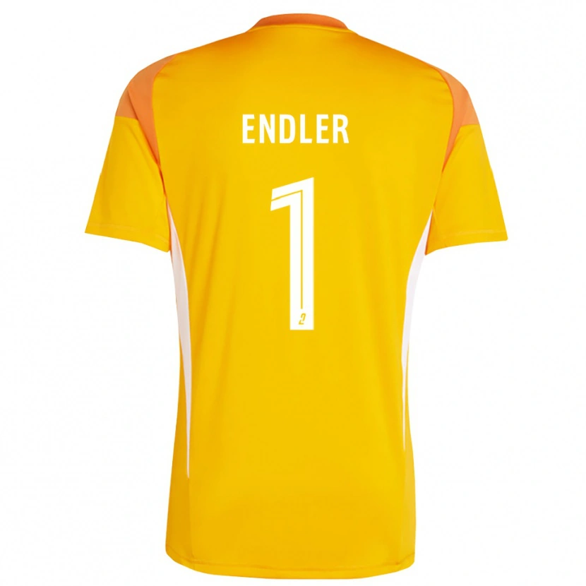 Danxen Criança Christiane Endler #1 Vermelho Laranja Camisola Guarda-Redes 2025/26 Camisa Brasil