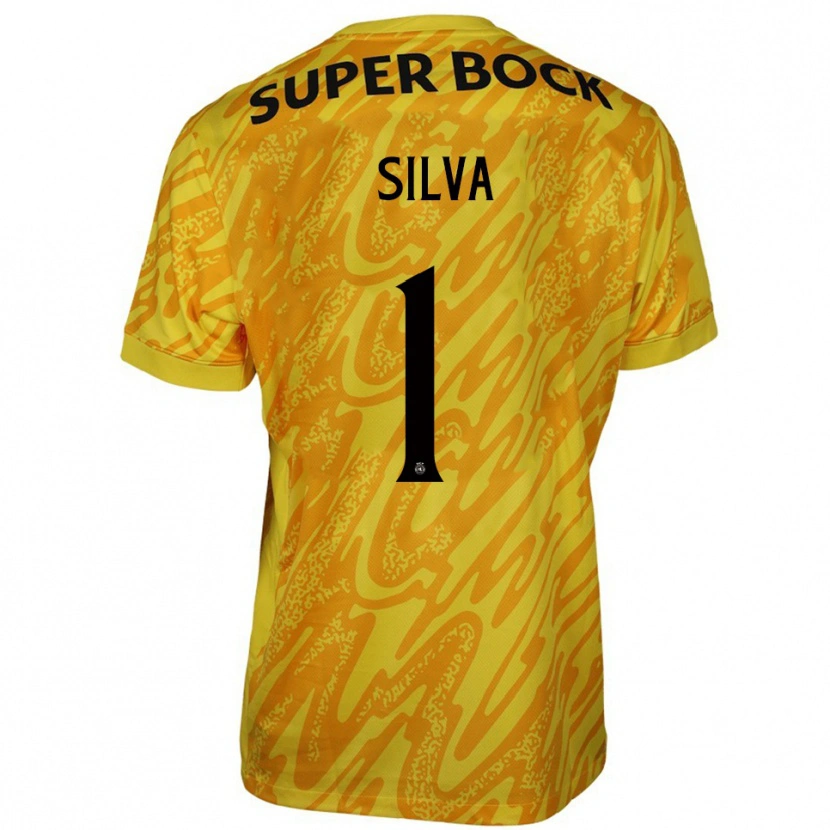 Danxen Criança Rui Silva #1 Amarelo Laranja Camisola Guarda-Redes 2025/26 Camisa Brasil