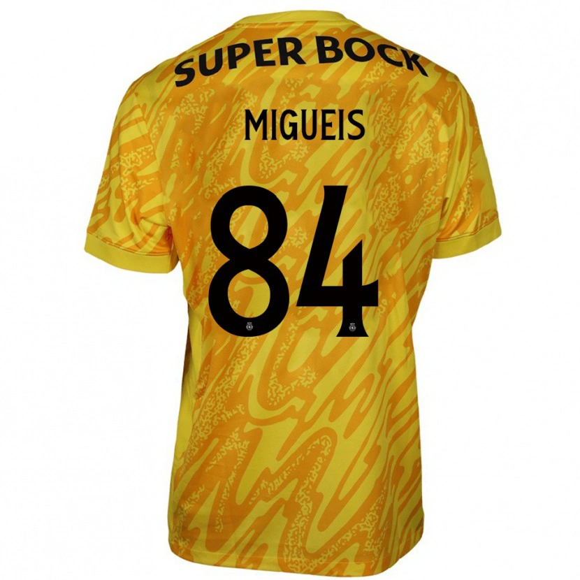 Danxen Criança Pedro Miguéis #84 Amarelo Laranja Camisola Guarda-Redes 2025/26 Camisa Brasil