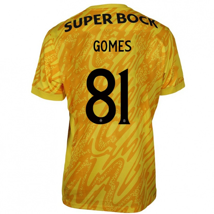 Danxen Criança Salvador Gomes #81 Amarelo Laranja Camisola Guarda-Redes 2025/26 Camisa Brasil