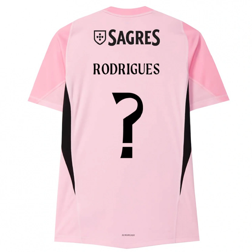 Danxen Criança Miguel Rodrigues #0 Rosa Preto Camisola Guarda-Redes 2025/26 Camisa Brasil