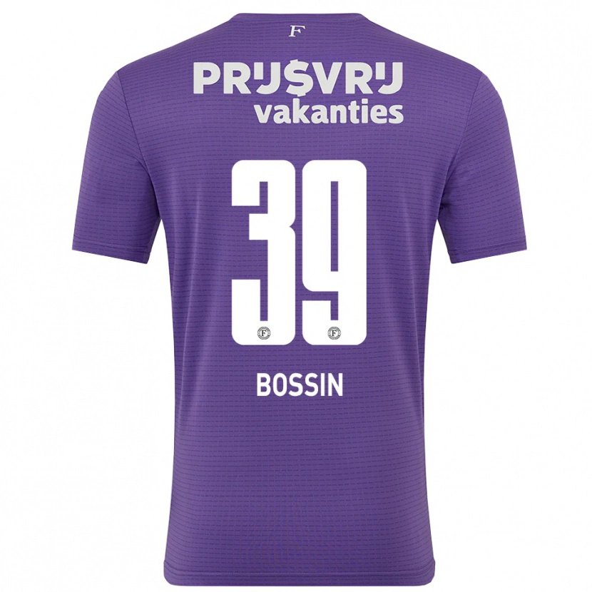 Danxen Criança Liam Bossin #39 Roxo Branco Camisola Guarda-Redes 2025/26 Camisa Brasil