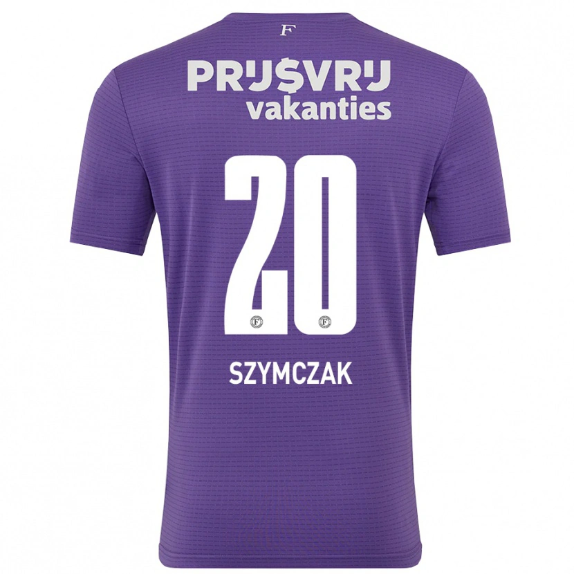 Danxen Criança Oliwia Szymczak #20 Roxo Branco Camisola Guarda-Redes 2025/26 Camisa Brasil