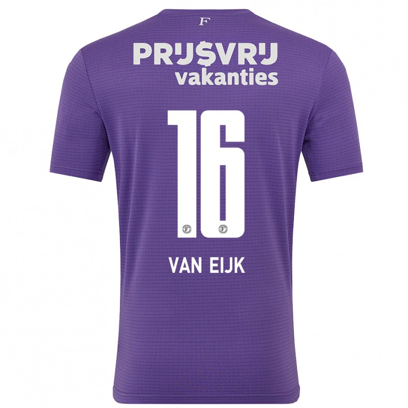 Danxen Criança Roos Van Eijk #16 Roxo Branco Camisola Guarda-Redes 2025/26 Camisa Brasil