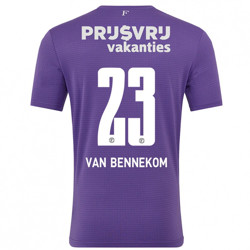 Danxen Criança Duron van Bennekom #23 Roxo Branco Camisola Guarda-Redes 2025/26 Camisa Brasil