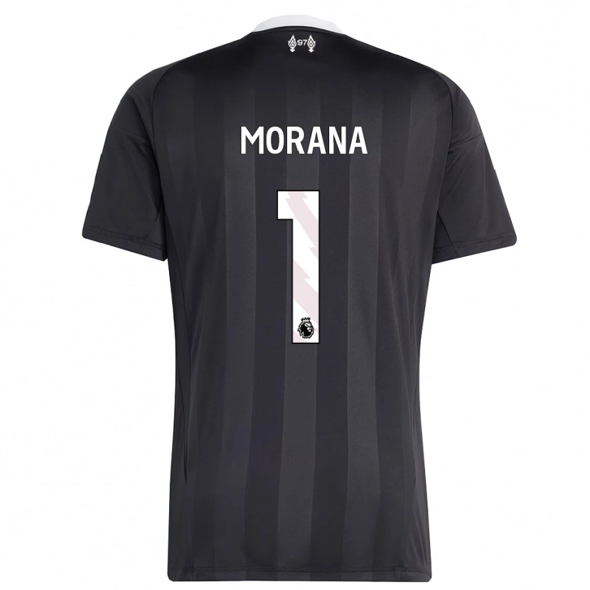 Danxen Criança Nathan Morana #1 Preto Branco Camisola Guarda-Redes 2025/26 Camisa Brasil
