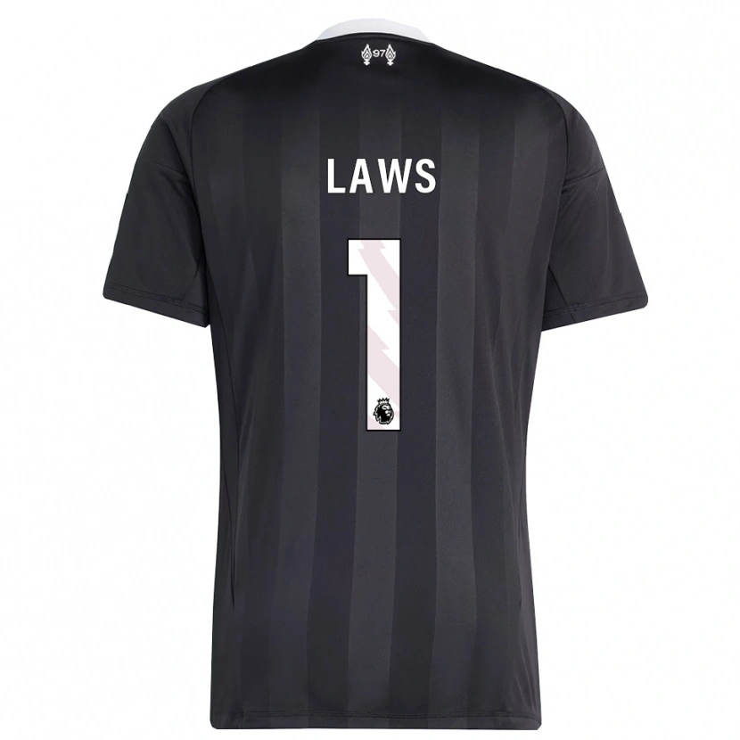 Danxen Criança Rachael Laws #1 Preto Branco Camisola Guarda-Redes 2025/26 Camisa Brasil