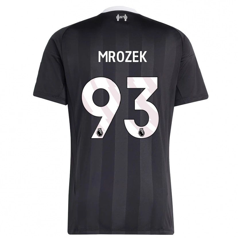 Danxen Criança Fabian Mrozek #93 Preto Branco Camisola Guarda-Redes 2025/26 Camisa Brasil