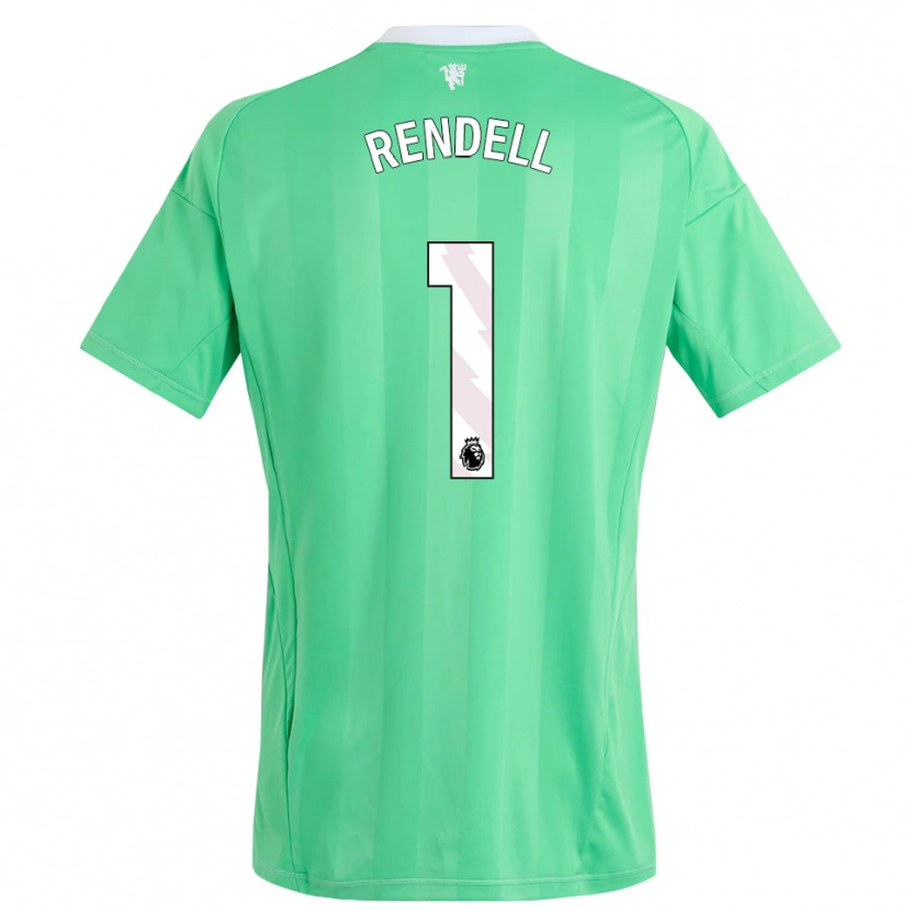 Danxen Criança Kayla Rendell #1 Verde Esmeralda Camisola Guarda-Redes 2025/26 Camisa Brasil