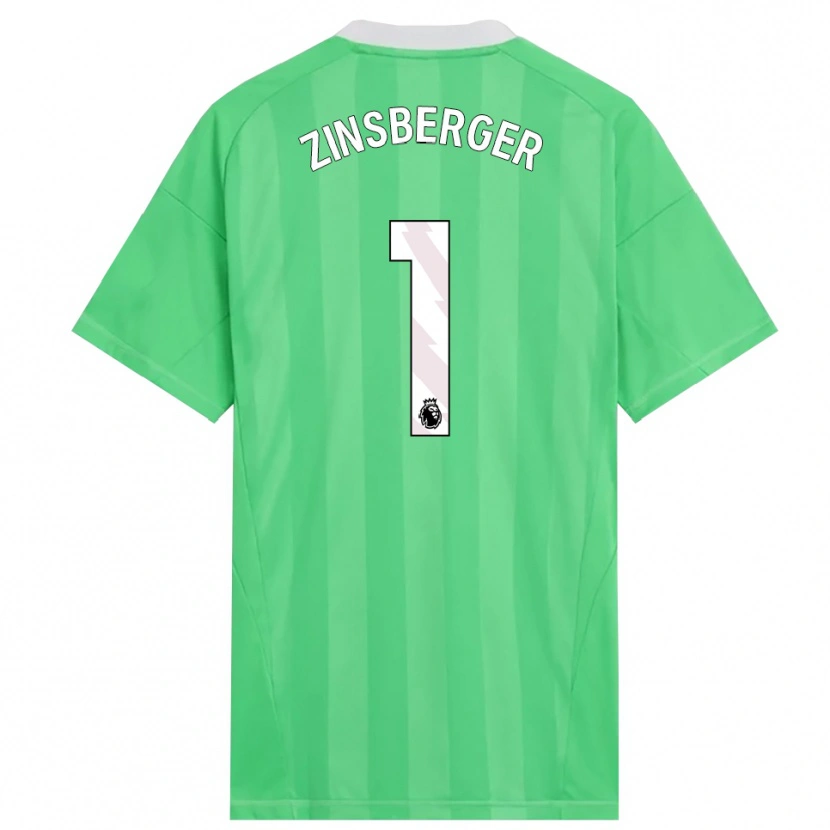 Danxen Criança Manuela Zinsberger #1 Verde Claro Branco Camisola Guarda-Redes 2025/26 Camisa Brasil