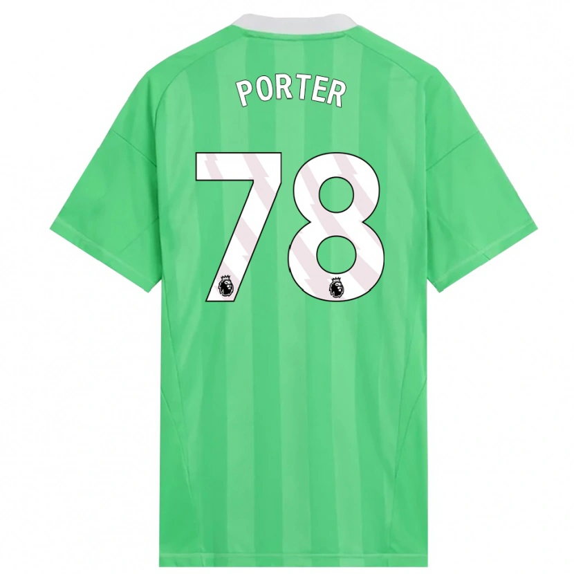 Danxen Criança Jack Porter #78 Verde Claro Branco Camisola Guarda-Redes 2025/26 Camisa Brasil