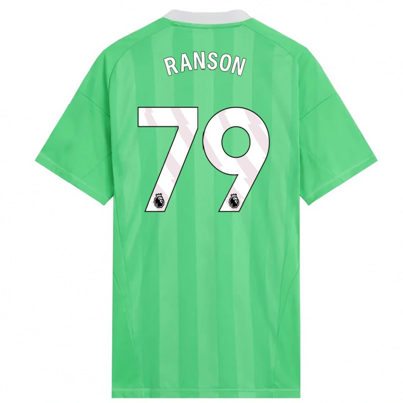 Danxen Criança Khari Ranson #79 Verde Claro Branco Camisola Guarda-Redes 2025/26 Camisa Brasil