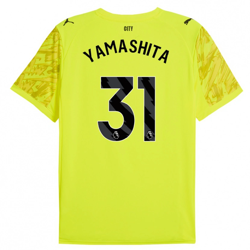 Danxen Criança Ayaka Yamashita #31 Amarelo Laranja Preto Camisola Guarda-Redes 2025/26 Camisa Brasil