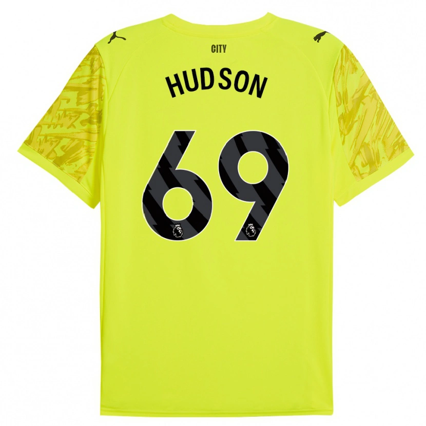 Danxen Criança Max Hudson #69 Amarelo Laranja Preto Camisola Guarda-Redes 2025/26 Camisa Brasil