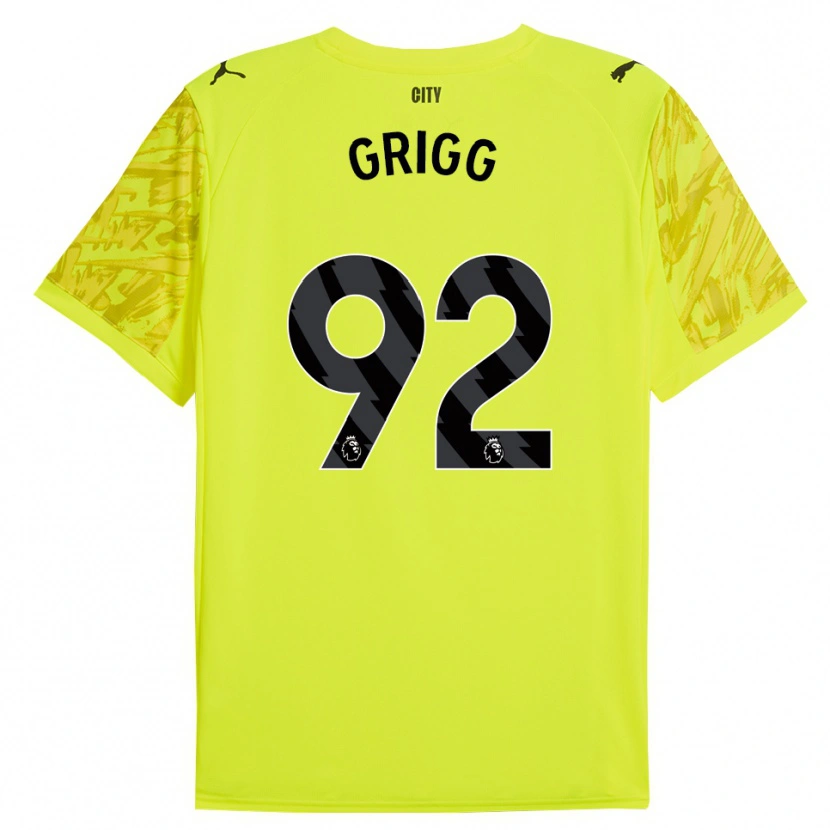 Danxen Criança Finley Grigg #92 Amarelo Laranja Preto Camisola Guarda-Redes 2025/26 Camisa Brasil