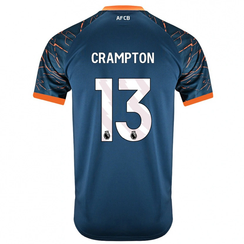 Danxen Criança Kai Crampton #13 Azul Ardósia Escuro Camisola Guarda-Redes 2025/26 Camisa Brasil