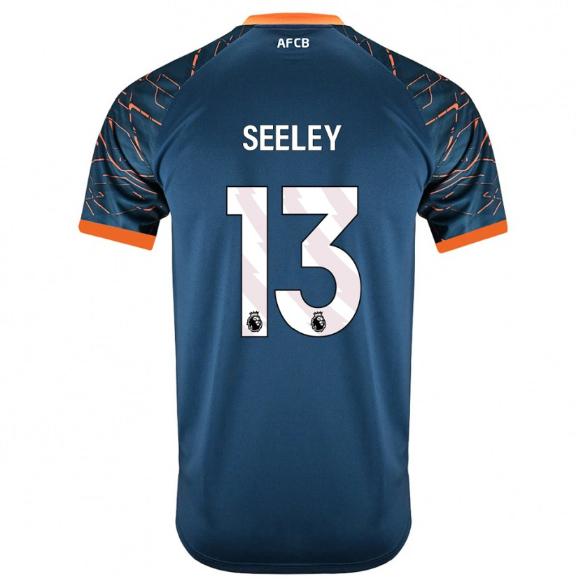 Danxen Criança Will Seeley #13 Azul Ardósia Escuro Camisola Guarda-Redes 2025/26 Camisa Brasil