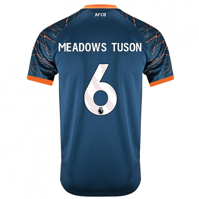 Danxen Criança Freya Meadows Tuson #6 Azul Ardósia Escuro Camisola Guarda-Redes 2025/26 Camisa Brasil