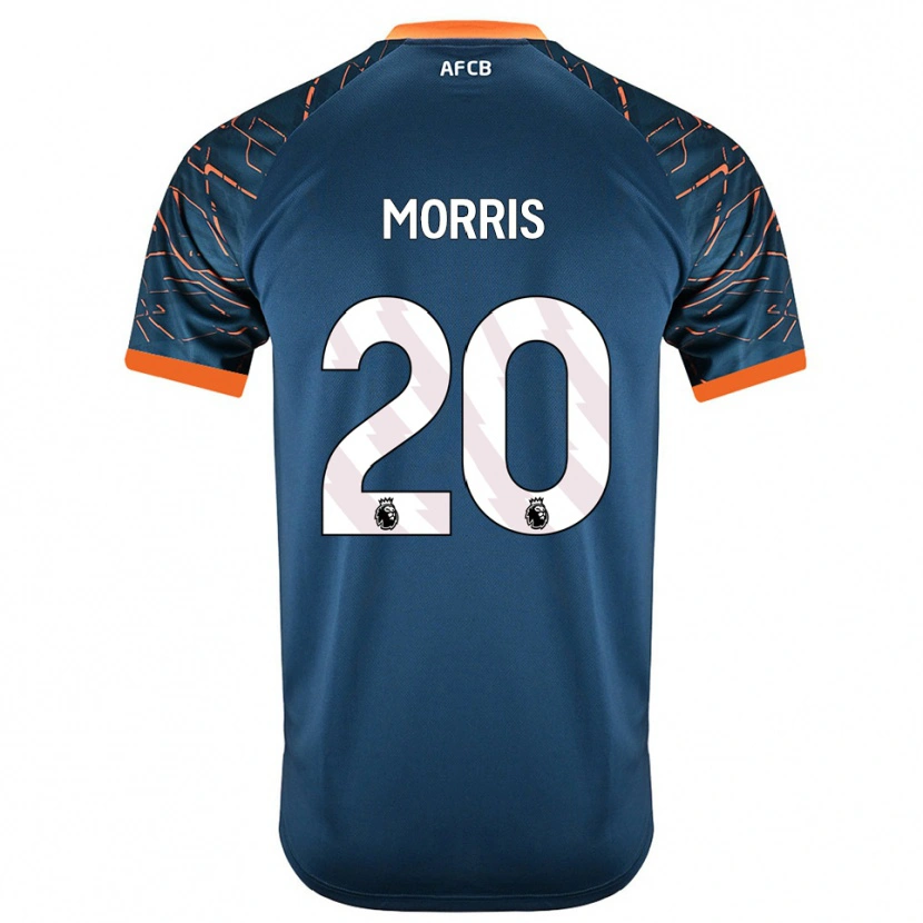 Danxen Criança Caitlin Morris #20 Azul Ardósia Escuro Camisola Guarda-Redes 2025/26 Camisa Brasil