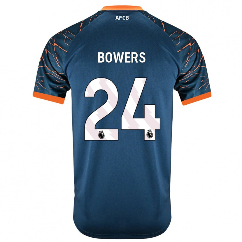 Danxen Criança Kelci Bowers #24 Azul Ardósia Escuro Camisola Guarda-Redes 2025/26 Camisa Brasil