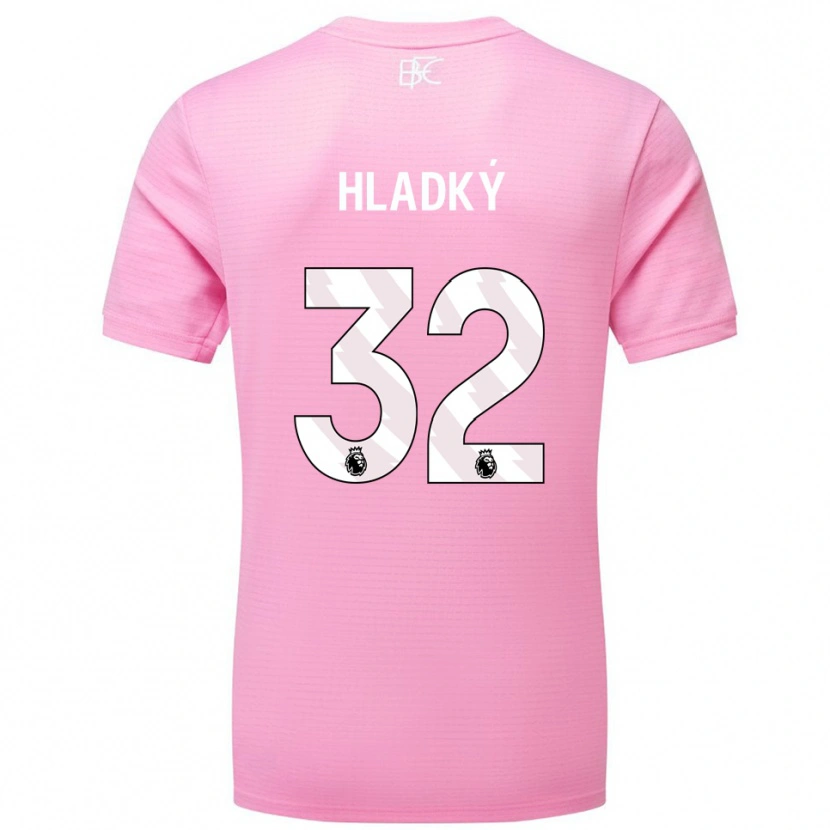 Danxen Criança Vaclav Hladky #32 Rosa Branco Camisola Guarda-Redes 2025/26 Camisa Brasil