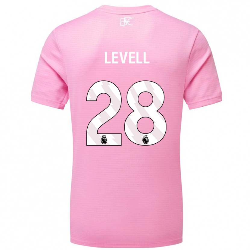 Danxen Criança Kirstie Levell #28 Rosa Branco Camisola Guarda-Redes 2025/26 Camisa Brasil