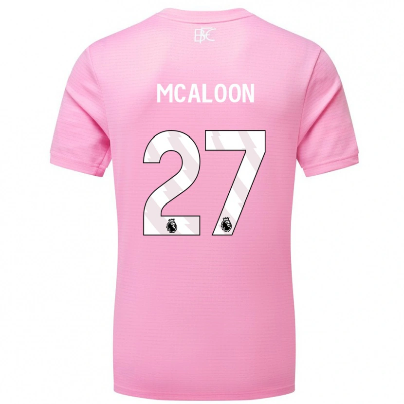 Danxen Criança Naoisha Mcaloon #27 Rosa Branco Camisola Guarda-Redes 2025/26 Camisa Brasil